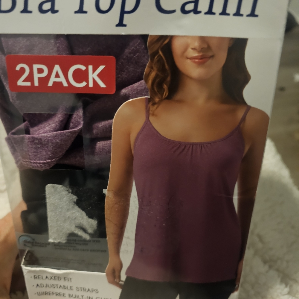32° COOL 2 PACK BRA TOP CAMI. SIZE SMALL.  NWB.